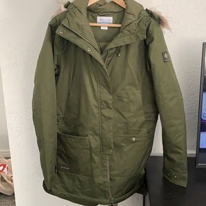 Columbia Parka with Faux Fur Hood